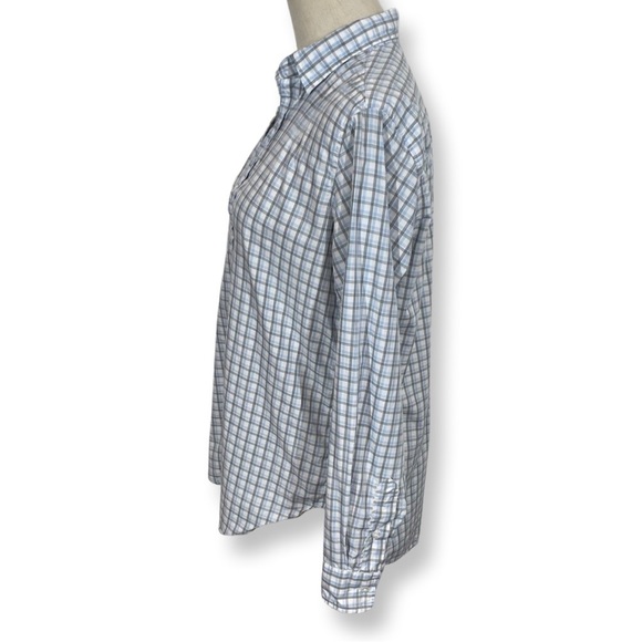Frank & Eileen Frank Classic Button Up Shirt Tailored Fit Checkered Blue/Gray - Picture 2 of 9